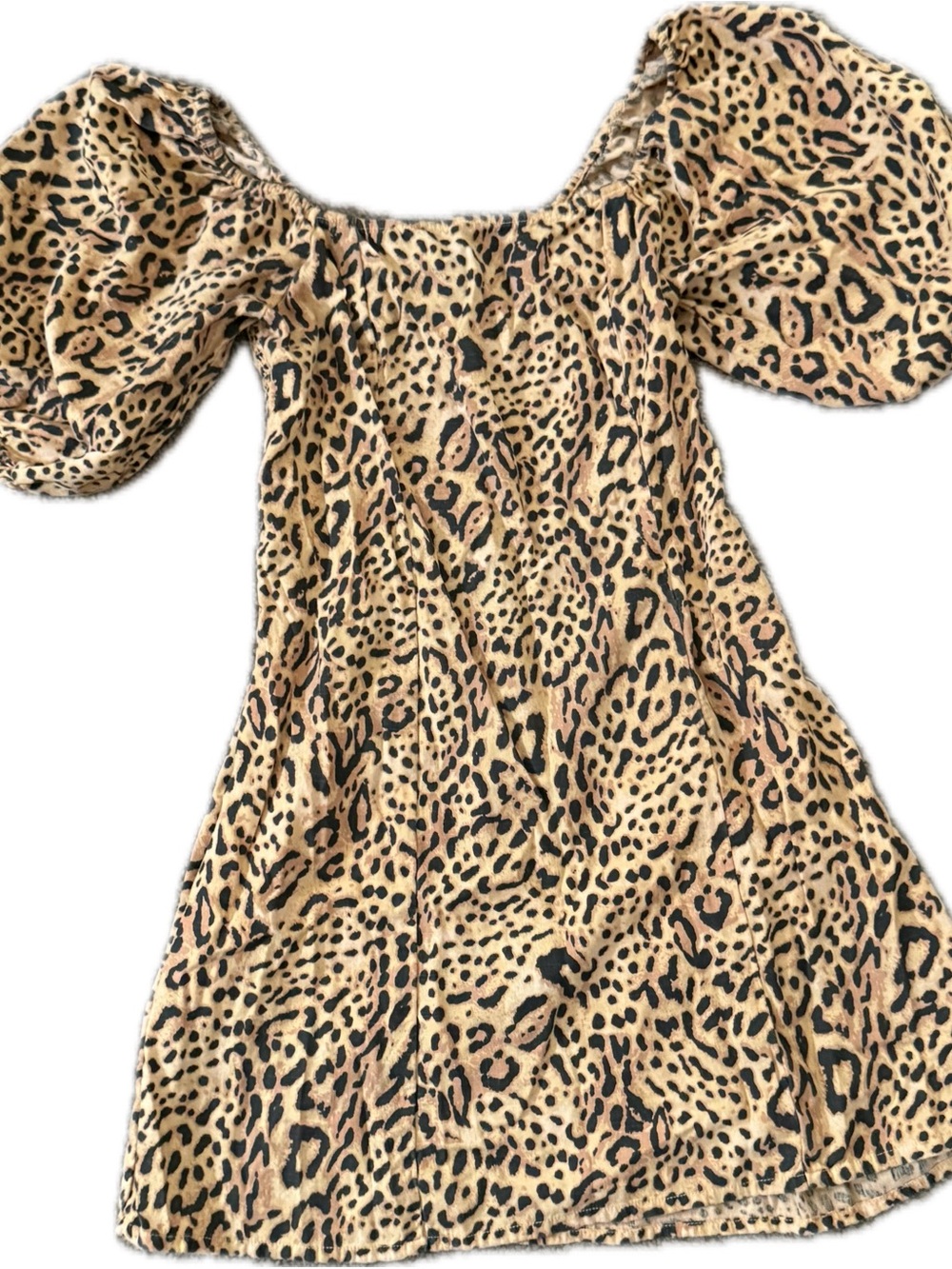 Billabong Orange and Black Leopard Knit Detail